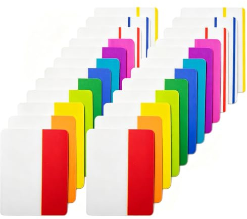 Onglets Index Collant 480 Pièces, 12 Couleurs Marque Page Adhesif Repositionnables, Post It Transparent pour Annotation Livre, Intercalaires Classeur A4 et Organisation de Documents Bureau