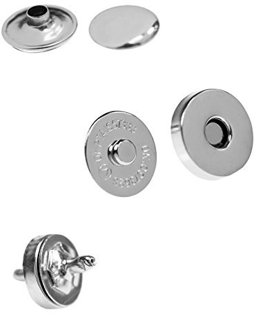 10 Magnet-Knöpfe Magnet-Verschlüsse Taschenverschluss Nähen Basteln Kleidung Tasche Alben