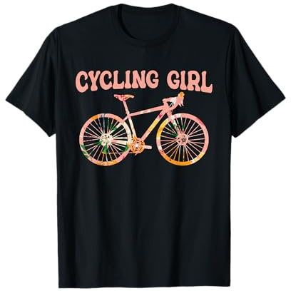 Racing Bike Girl Cyclist Bicycle Road Cyclist Cycling T-Shirt