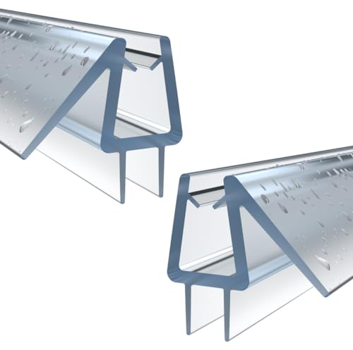 WITEN&NOCK Lot de 2 joints de douche avec double lèvre 70 cm - Joint de rechange pour cabine de douche - Épaisseur du verre : 5 à 6 mm