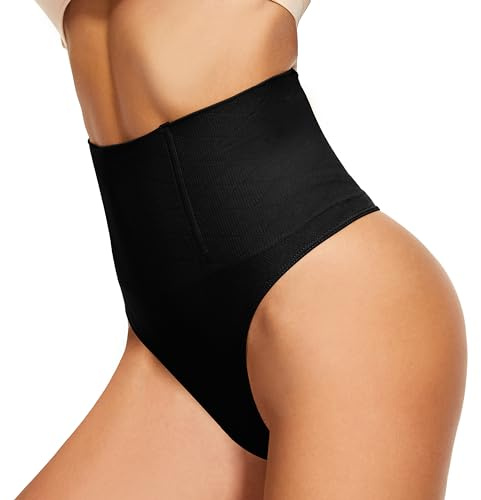 Prontiaduscire Tanga Faja Reductoras Mujer Braga Reductor Body Moldeador Abdominal Control - Negro S 022