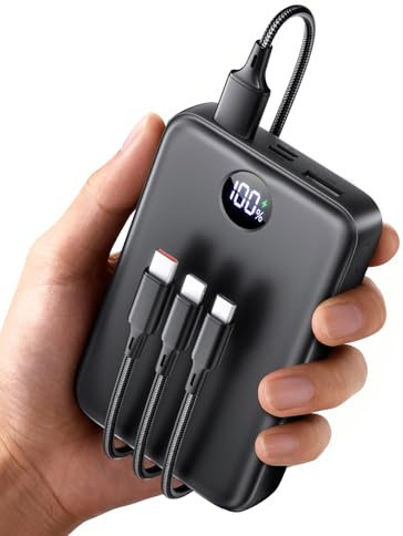 Power Bank Fast Charging 40000mAh, 22.5W Portable Charger(USB-C Input & Output), PD QC 3.0 External Mobile Phone Battery with LED Display, Compatible with iPhone 17 16 15 14 13 12 Pro Max and More