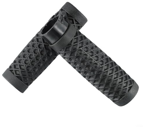 Manopole per manubrio moto da 25 mm compatibili con Honda, per Suzuki, design ergonomico per comfort e controllo (nero)