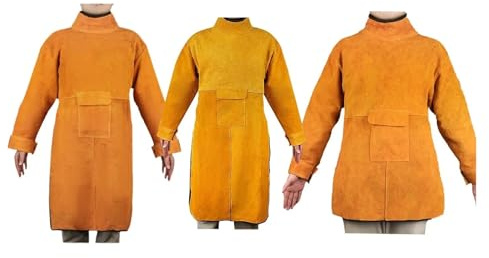 Grembiule da saldatura con maniche, abbigliamento protettivo for, giacca(Length 85cm)