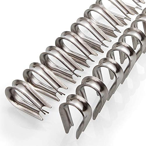 ASelected 50 PCS 3/16 Inch Wire Rope Thimble Stainless Steel for Cable
