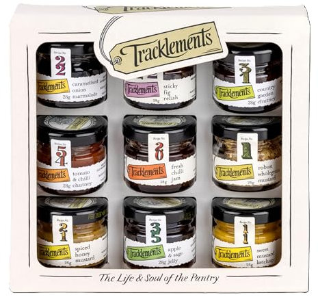 Tracklements | 9 Mini Jar Gift Pack, 9 x 25g