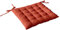 Enjoy Home, Galette de Chaise piquée, Terre Cuite, carré 38x38cm, 100% Coton, Attache par Nouettes, Idéal pour Une Assise Confortable, Collection Panama