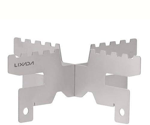 Lixada Mini-Alkoholkocher-Stützhalterung Kreuzständer Leichter Titan-Kocher-Kreuzständer für Outdoor-Camping, Rucksackreisen, Wandern
