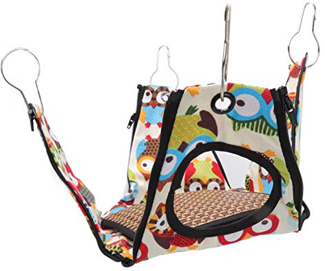 Pasamer Kleintier-Hängematte, leicht zu reinigendes Hamsterkissen, leicht zugängliche Hamster-Hängematte, Rattenzelt für Chinchillas