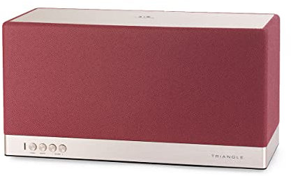 Triangle - Enceinte connectée AIO 3 - Enceinte Tout en Un Compatible Bluetooth, Wi-FI & Multiroom sans-Fil - Audio HD - Entrée Optique - 2X 45W - 360 x 195 x 150 mm - Rouge Ocre