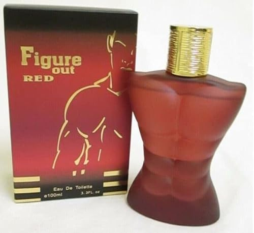 Modaleo Men’s aftershave Eau De Toilette Spray for him Men Perfume 100ml EDP (1 X FIGURE OUT RED)