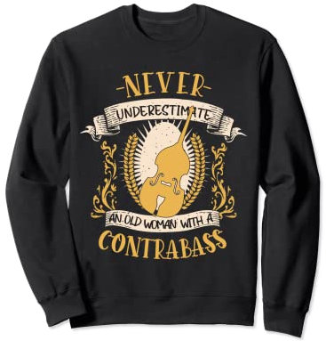 Contrebasse musicien instrument de musique instrument à cordes Sweatshirt