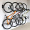 monTEK Schwenkbare Fahrrad-Wandhalterung, Fahrradaufhänger für Garage, Wandhalterung, platzsparende Wand-Fahrradhalterung, vertikaler Fahrradständer, hält bis zu 30 kg, Schwarz, 4 Stück