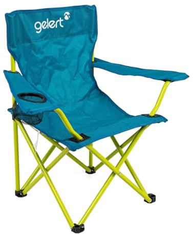 Gelert Camping Chair with Cup Holder for Kids Blue