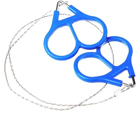 Sierra de alambre de acero inoxidable – Sierra de cuerda para cable de alambre – Sierra de cuerda de alambre de acero resistente, herramienta de tamaño de bolsillo para cortar madera, senderismo, caza