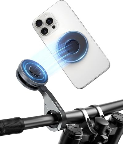 Baseus PrimeTrip VB1 Handyhalterung Fahrrad Aluminium, Handy Halterung Fahrradlenker für Mountainbike, Lenker Halter für iPhone 17 16 15 14 13 12 Pro, Pro Max Plus, Samsung, Google Pixel