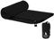 Creacloud Toalla Gimnasio Microfibra Grande/Pequeña, Absorbe al Instante, Antideslizante y Secado Rápido, Diseño Hombre/Mujer, Portátil para Deporte, Viajes y Entrenamiento (Negro, 80x40cm)