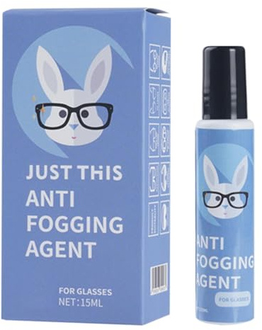 Limpiador de lentes de lentes con agente antivaho, 15 ml, solución de