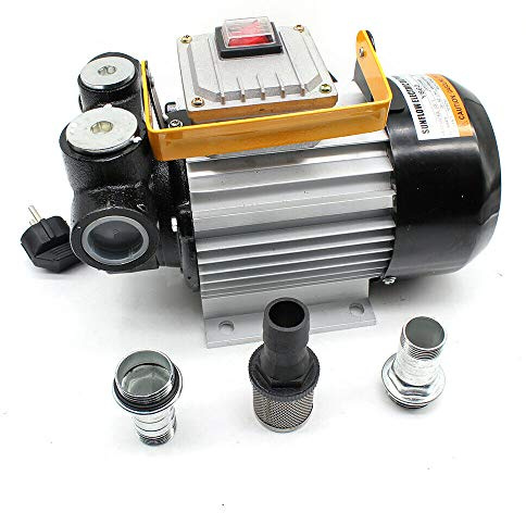 Pompe à diesel 230 V Pompe à fioul auto-amorçante Pompe à carburant diesel Pompe d'aspiration d'huile 60 l/min 2800 tr/min