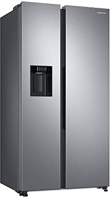 Samsung RS6GA884CSL/EG Side-by-Side Kühlschrank, 178 cm, 635 ℓ, WiFi-Steuerung, 35 dB(A) Geräuschlevel, Wasser- und Eisspender, Metal Cooling, Frischwasseranschluss, Edelstahl Look