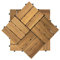 YUENFONG Holzfliesen Bodenfliese Balkon Terrassenfliesen Akazien-Holz Balkonfliesen Klickfliese, 30 x 30 cm Jedes Stück (5m², 55 Stück, Model B)