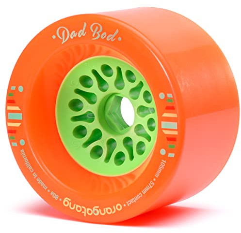 Orangatang Dad BOD 105 mm 80a Electric Longboard Skateboard Cruising Wheels (Orange, Set of 4)