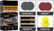New Restowipes Headlight Cleaner Restoration Kit, Restowipes Headlight Cleaner Wipes for Car,Polish Headlights Lens Restore Cleaner DIY Polishing, Repair Agent Sanding Discs,Sanderpaper (1 Set)