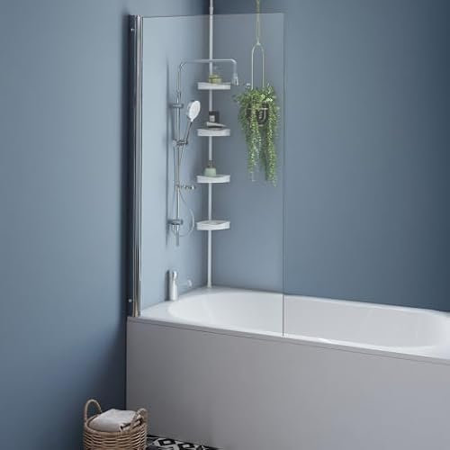 IDMarket - Pare baignoire 1 volet 80x140 cm avec profilé en aluminium argenté