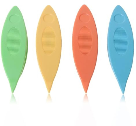 JEYORZY 4pcs Outils Colorés pour DIY Lacemaking,Navettes en Plastique pour Frivolité, Accessoires d'Artisanat pour la Création de Dentelle à la Main