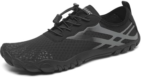 SAGUARO Water Barefoot Shoes for Women – Quick-Dry Aqua Shoes, Lightweight, Breathable for Swimming, Beach, and Outdoor Activities Black Women 9.5