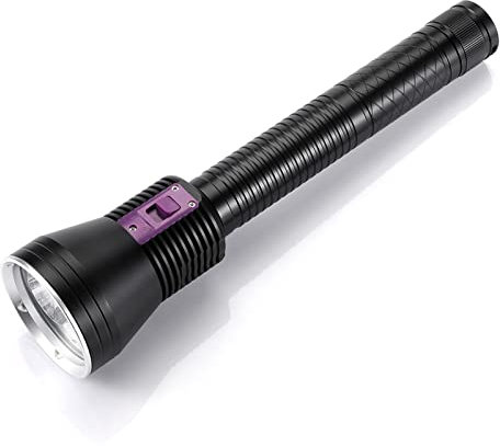 YQVEOT Linterna de Buceo 3 * Xhp70 Profesional IP8 Linterna de Buceo bajo el Agua 100m Impermeable antorcha de Buceo Lámpara de luz Uso 3 * 26650(White Light,E)