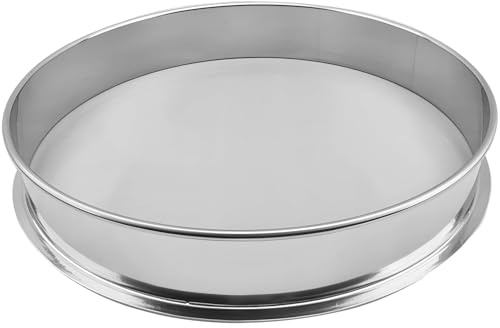 Setaccio fine da 30,5 cm per cottura in acciaio inox 100 setaccio a maglia per farina, zucchero, spezie e ingredienti in polvere