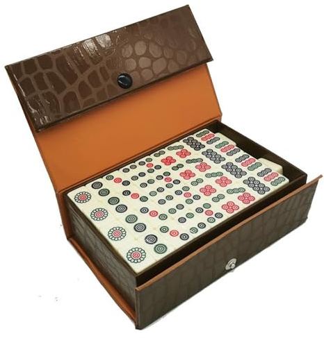 Générique Jeu de Mahjong Chinois,Jeux De Société Portables,Jeux De Mahjong pour La - pour Intérieur, Extérieur, Maison, Appartement, Voyage, Camping, Fête, Et