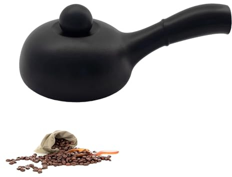 Manuell keramisk kafferostare, praktisk kafferostare för spishäll med förlängt handtag, tebakverktyg, jämn rostning, för bönor, te och spannmål, hem