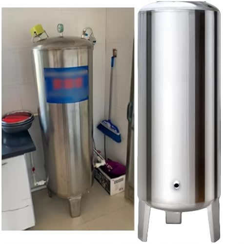 Depósito De Almacenamiento De Agua A Presión De Acero Inoxidable De Grado Alimentario,depósito De Presión Vertical Doméstico,apto Para Uso Industrial,agrícola Y Doméstico(160L/42.2Gal)
