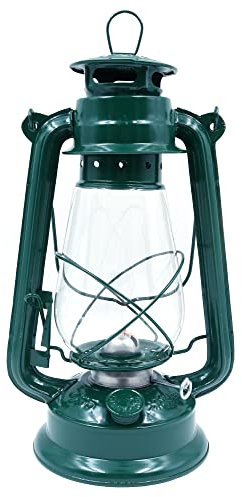 CENPEK Lanterna Vintage da 30 cm - Lampada a Olio/Cherosene Classica per Casa, Giardino, Campeggio - Citronella, Verde