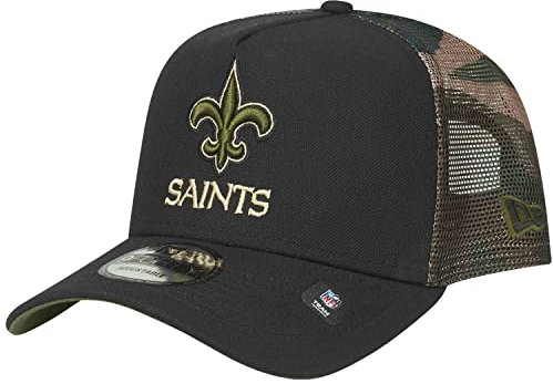 New Era Snapback Trucker Cap - New Orleans Saints Wood camo