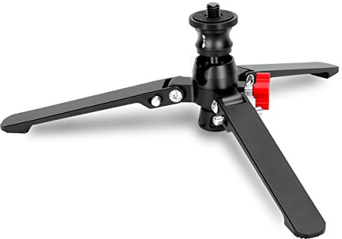 Koolehaoda Mini Stativ Desktop Stativ Universelle 3 Fuß Einbeinstativ-Stützbasis Ständer Einbeinstativ Stütze mit 3/8 Schraube für Einbeinstative Kugelkopf DSLR Kamera. Max. Belastung 15 kg