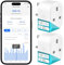 Meross Smart Plug with Energy Monitoring, Mini Smart WiFi Plug Work with Alexa, Google Home, SmartThings, Smart Socket Remote Control Timer Plug, No Hub Required, 13A, 2 Packs
