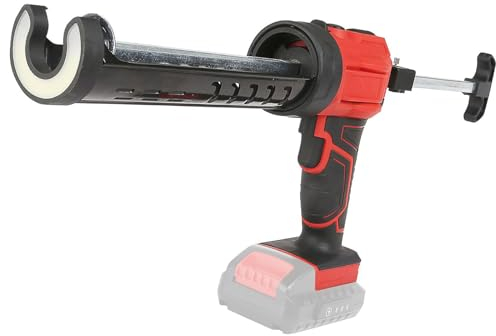 Akku Kartuschenpresse, Elektrische Kartuschenpistole mit 4 Geschwindigkeiten und LED-Licht, Kompatibel für 18V Makita Akku, silikonspritze für Abdichten, Spachteln, Abdichten (Ohne Batterie)