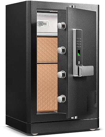 strongbox Coffre-Fort de Grande capacité avec Mot de Passe, Coffre-Fort Domestique Tout en Acier, Coffre-Fort Invisible, Armoire de sécurité pour Bureau, hôtel strongbox