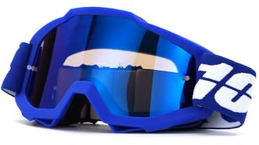 OLYSPM Motocrosglasögon, motorcykelglasögon, motorcykelglasögon med dubbla lager svampkudde och UV-skyddslinser, anti-dimma MTB-glasögon för cykling, skidåkning, klättring