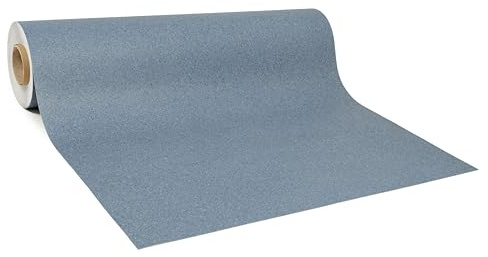 GIURI TESSUTI - Pavimento in PVC Maxima H 100cm - Rivestimento in Vinile Venduto al Metro Lineare per Calpestio Intenso e Uso Professionale - Impermeabile, Antiscivolo, Antibatterico (KORA BLUE)