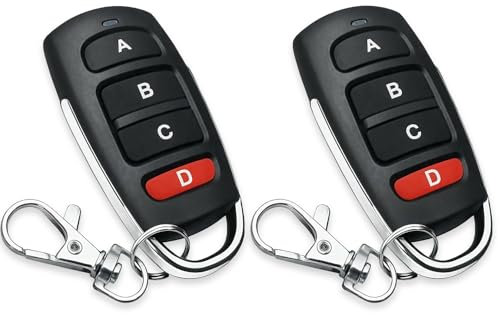 2 Stück Fernbedienung Garagentor 433 MHz Fernbedienung Klonen,Fernbedienung garagentor,Handsender kompatibel mit Marantec für Schalter Licht, Garagentor