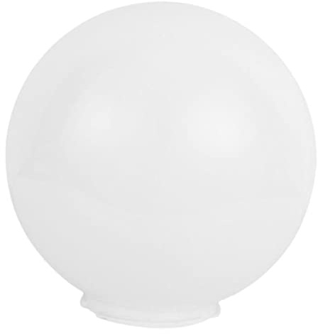 DECOMELODY Pantalla Luminaria Acrílica Redonda para Lámpara de Poste Recambio Globos Decorativos para Exterior sin Base Protector de Luz para Jardín y Patio