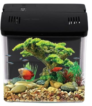 Acquario Da Ufficio | Acquario Silenzioso con Filtro | Forniture per Animali Domestici per Ufficio Gamberetti Tartarughe Acquatiche Meduses | Soggiorno Casa