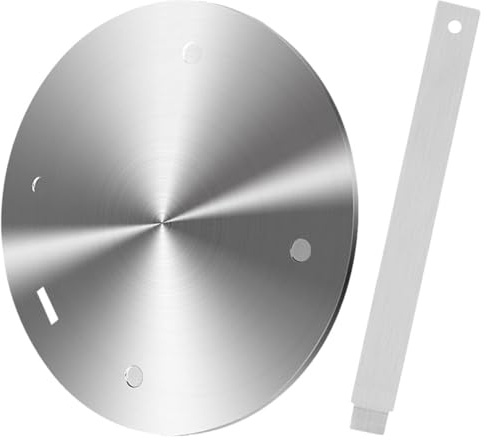 LALADEFIEE 1juego Placa Adaptadora Inducción Acero Inoxidable Difusor Calor para Estufa Gas y Eléctrica con Asa Fácil de Usar y Almacenar