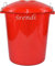 Srendi® 50L Hygienic Plastic Bin/Waterproof/Rodent Proof/Ideal for Outdoor/Animal Feed/Food/Storage/Flour Locking Lid (Red)