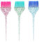 Set di Pennelli per Colore dei Capelli, Set di Strumenti per Pennelli per Tinture per Capelli da 3 Pezzi, Set di Pennelli per Tinture con Manico Lungo, Pennello Applicatore per Tinta per Parrucchiere