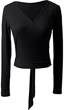 Nimiya Chaqueta Danza Ballet Baile Latino Mujer Top Manga Larga Elegante Cárdigan Capa Abrigo Yoga Gimnasia Bolero Abrigo Corto Disfraz de Bailarina para Vestido